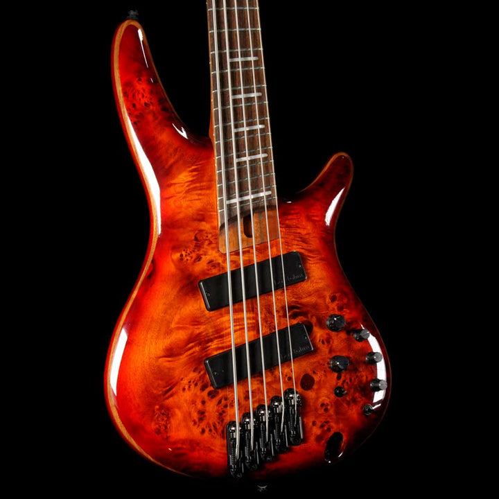 Ibanez Bass Workshop SRMS805 5-String Fanned Fret Bass Brown Topaz Burst