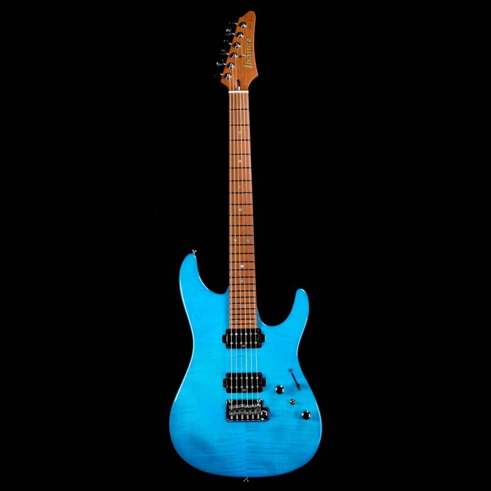 Ibanez Martin Miller Signature MM1 Transparent Aqua Blue — 2