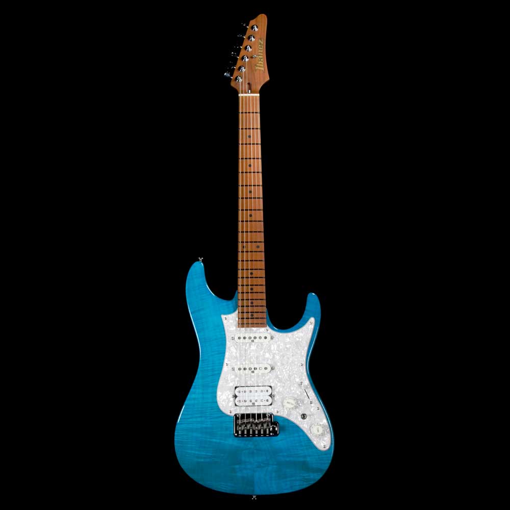 Ibanez AZ Prestige AZ2204F Transparent Aqua Blue — 2
