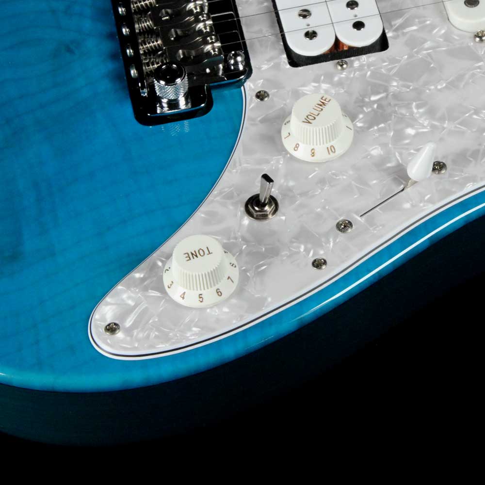 Ibanez AZ Prestige AZ2204F Transparent Aqua Blue — 7