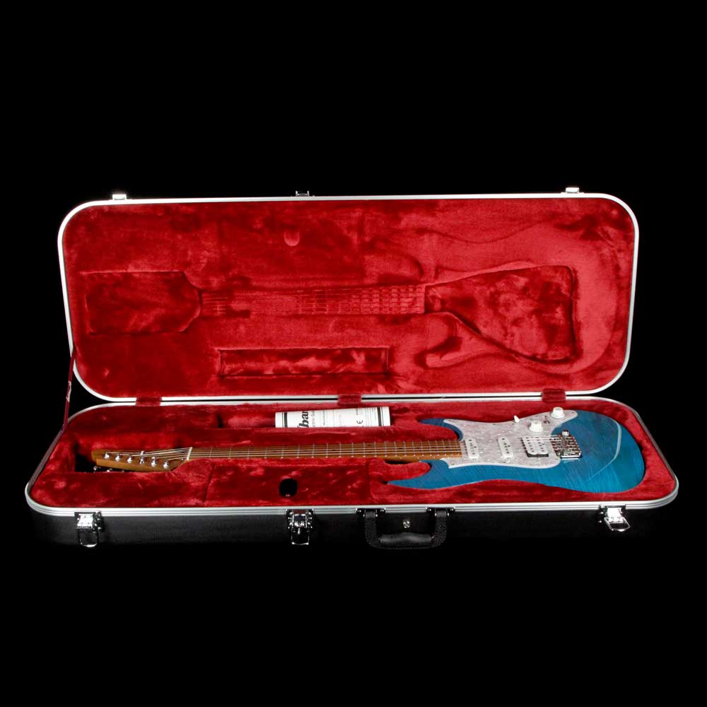Ibanez AZ Prestige AZ2204F Transparent Aqua Blue — 10
