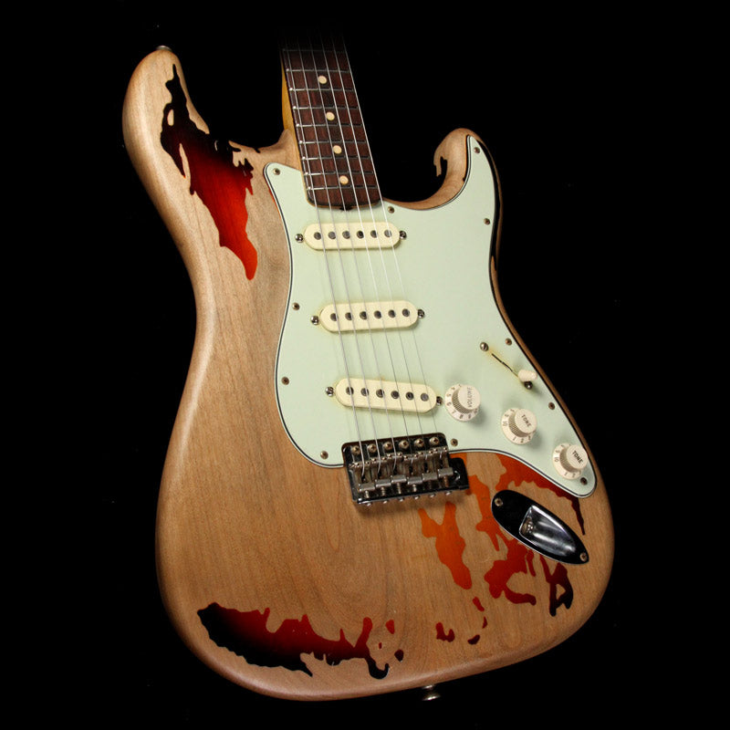 Used 2016 Fender Custom Shop Rory Gallagher Tribute Stratocaster Electric Guitar 3-Tone Sunburst — 1