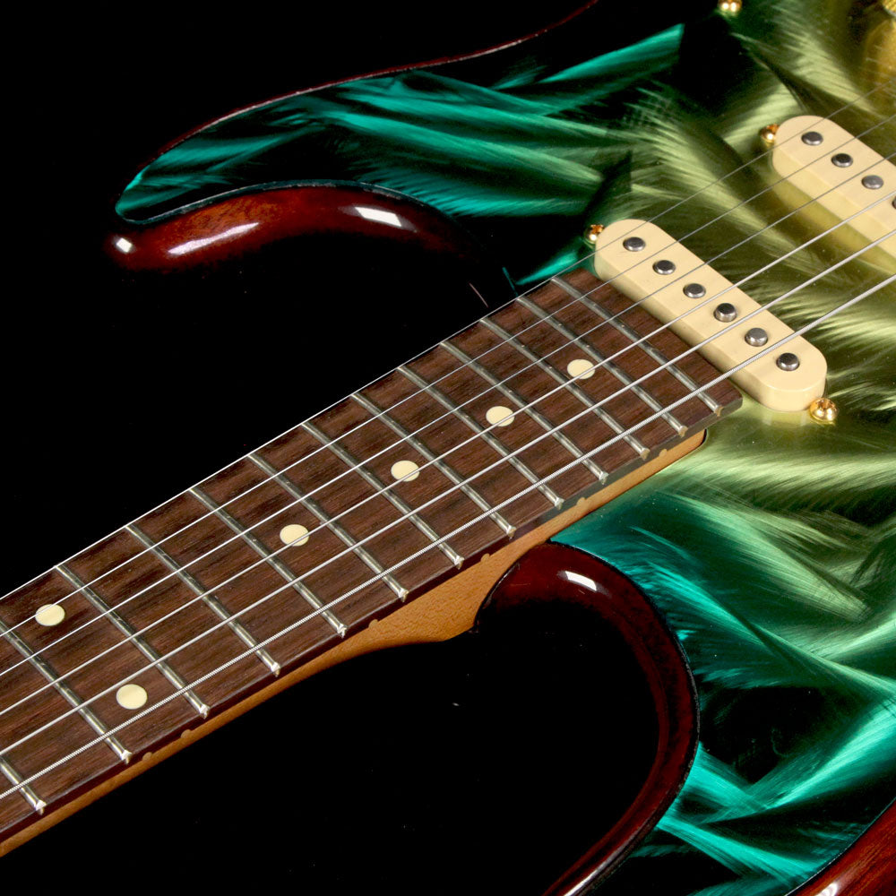Used 2012 Gigliotti GS Electric Guitar Green Burst — 7