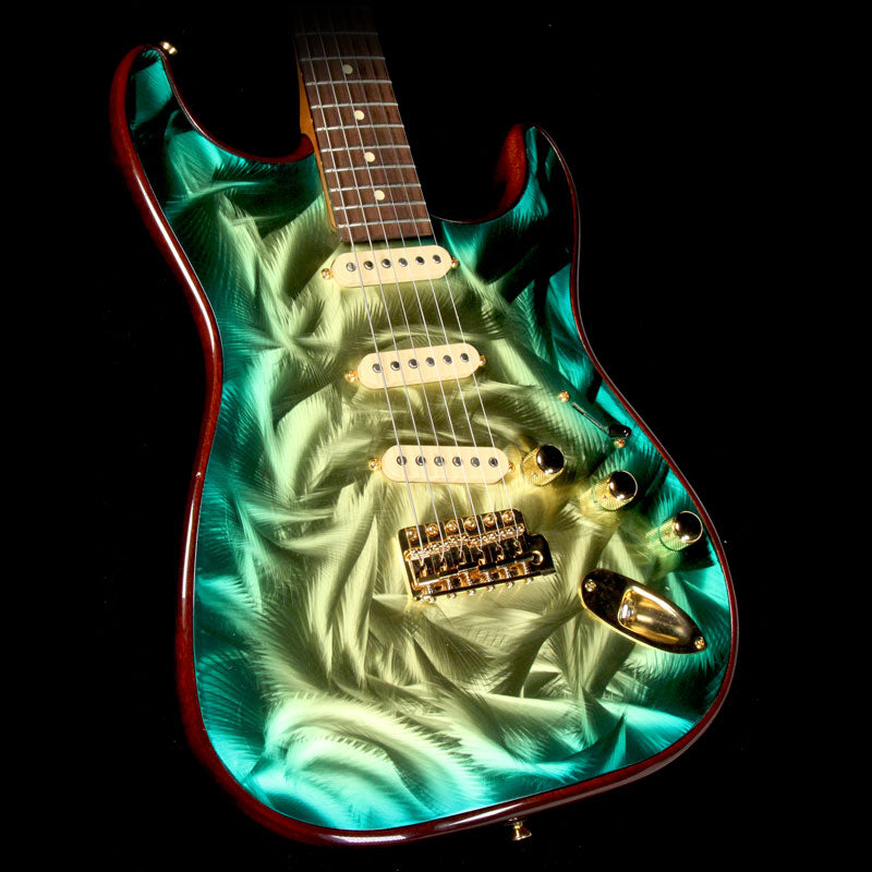Used 2012 Gigliotti GS Electric Guitar Green Burst — 1