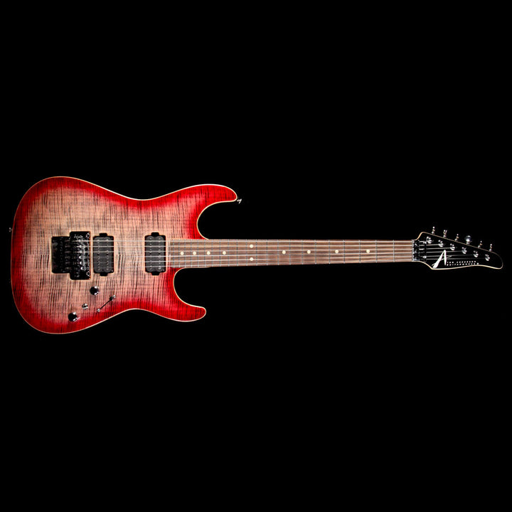 Used 2017 Tom Anderson Guitarworks Drop Top Electric Guitar Natural Black to T-Red Burst