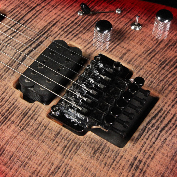 Used 2017 Tom Anderson Guitarworks Drop Top Electric Guitar Natural Black to T-Red Burst