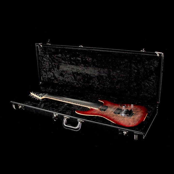 Used 2017 Tom Anderson Guitarworks Drop Top Electric Guitar Natural Black to T-Red Burst