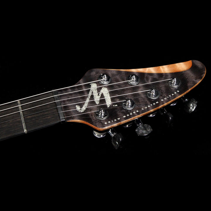 Used Brian Moore MC-1 Quilt Maple Electric Guitar Transparent Black