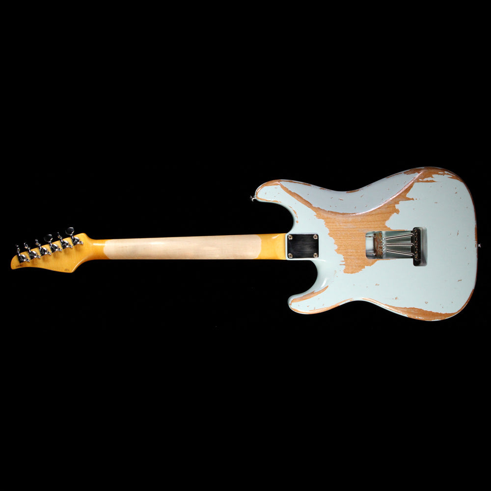 Used 2017 Suhr Classic Extreme Antique Triple Thornbucker Electric Guitar Sonic Blue — 3