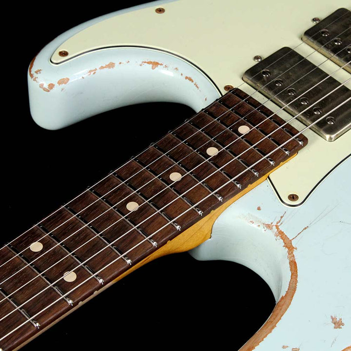 Used 2017 Suhr Classic Extreme Antique Triple Thornbucker Electric Guitar Sonic Blue