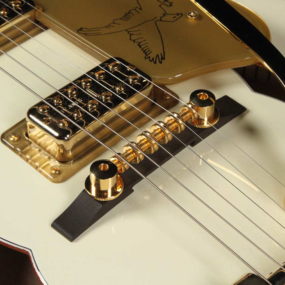 Used 2016 Gretsch G613T-59GE Vintage Select '59 White Falcon Electric Guitar Vintage White — 4