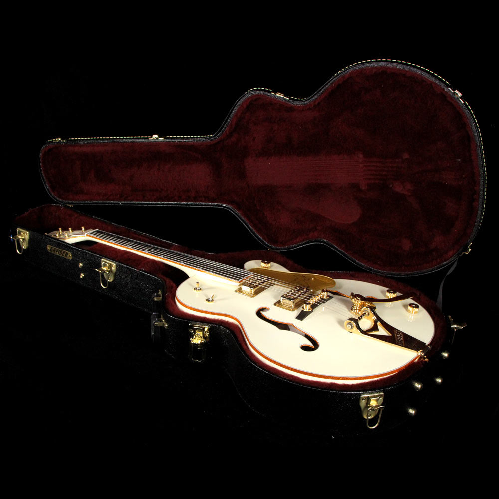Used 2016 Gretsch G613T-59GE Vintage Select '59 White Falcon Electric Guitar Vintage White — 7