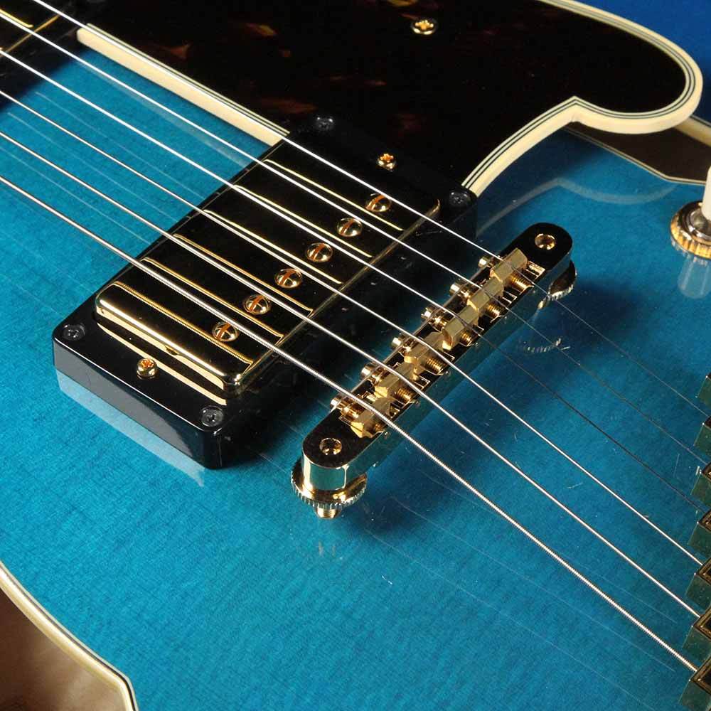 Used D'Angelico Made in Japan NY-SS Electric Guitar Blueberry Burst — 4