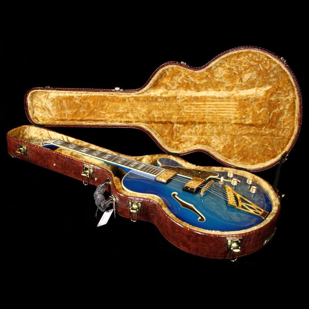 Used D'Angelico Made in Japan NY-SS Electric Guitar Blueberry Burst — 8