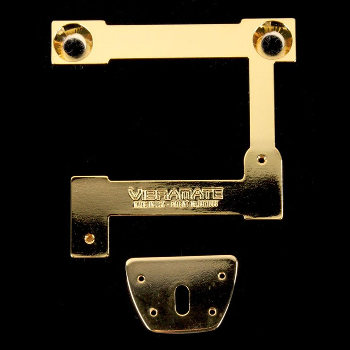 Vibramate Quick Mount Bigsby Tailpiece Kit for Semi-Hollow Bodies (Gold)