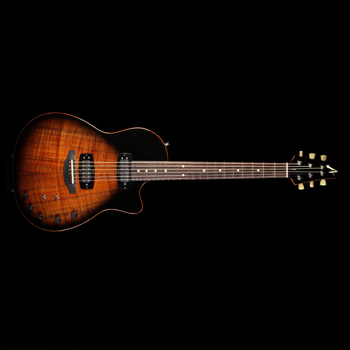 Used 2014 Tom Anderson Crowdster Plus 2 Acoustic Guitar Black Shaded Teardrop