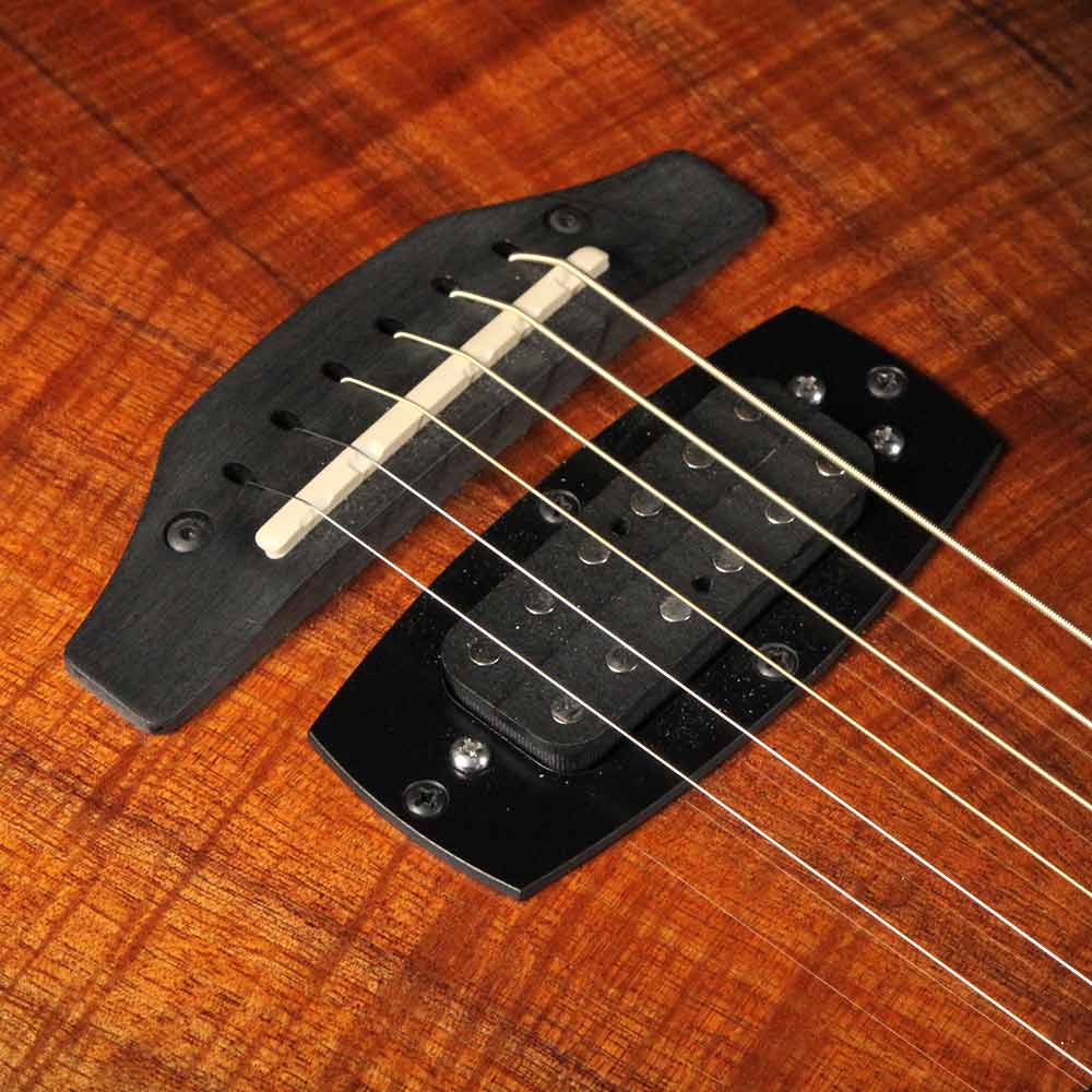 Used 2014 Tom Anderson Crowdster Plus 2 Acoustic Guitar Black Shaded Teardrop — 7