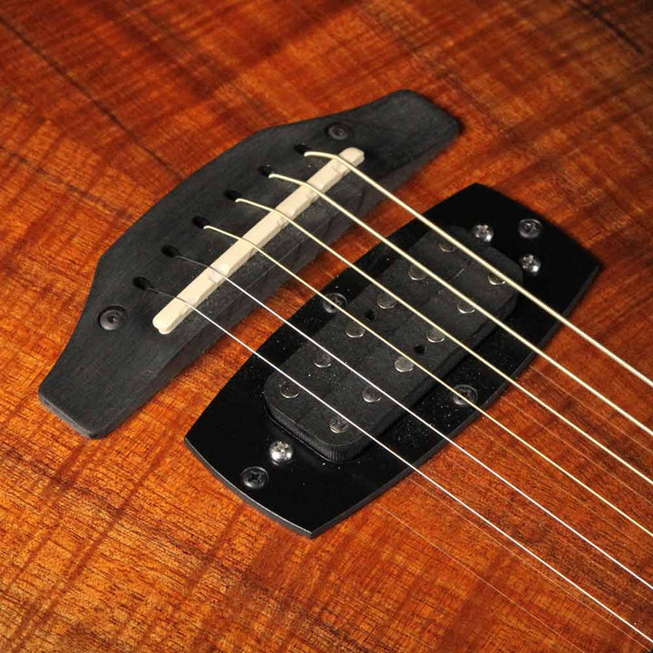 Used 2014 Tom Anderson Crowdster Plus 2 Acoustic Guitar Black Shaded Teardrop