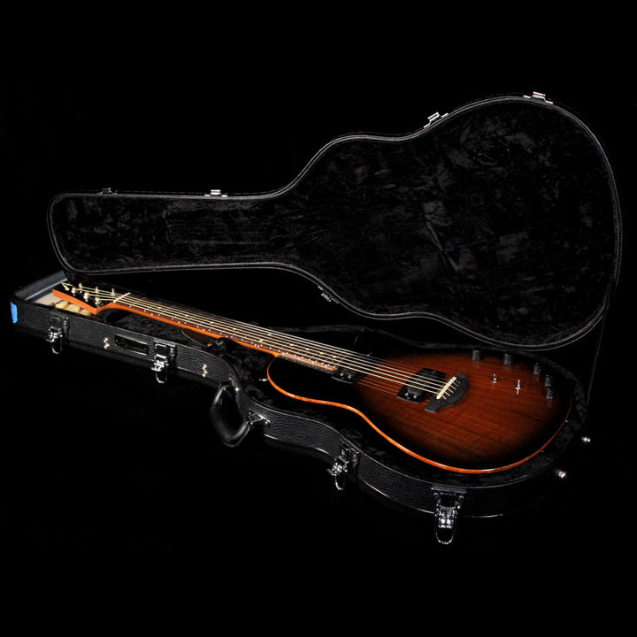 Used 2014 Tom Anderson Crowdster Plus 2 Acoustic Guitar Black Shaded Teardrop