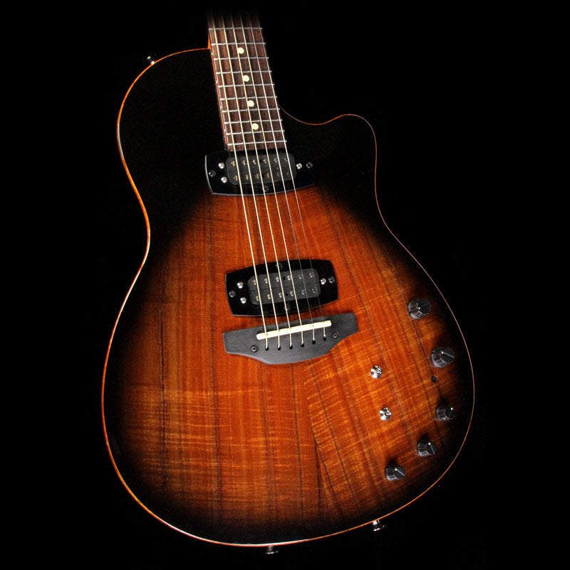 Used 2014 Tom Anderson Crowdster Plus 2 Acoustic Guitar Black Shaded Teardrop — 1