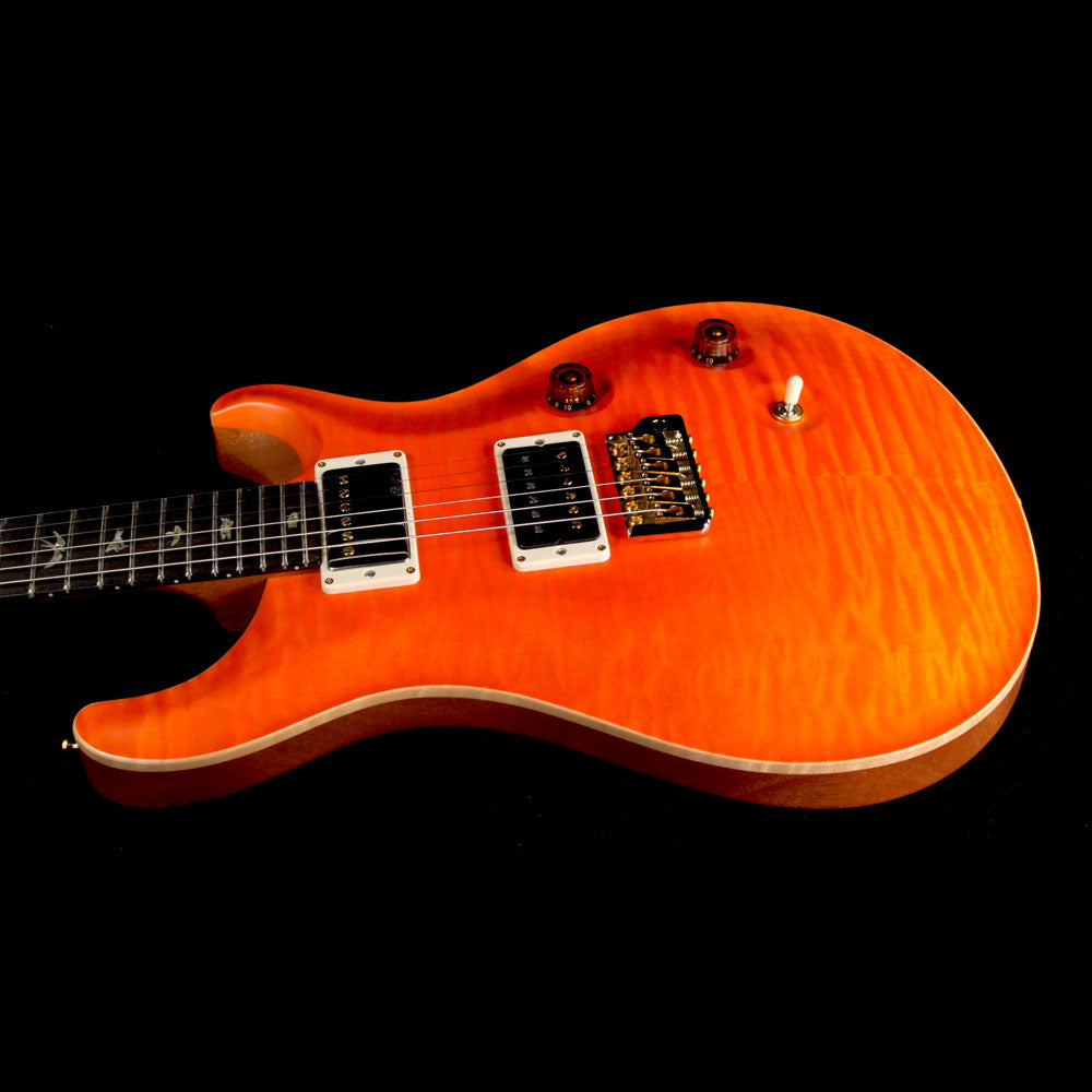 Used 2016 Paul Reed Smith Wood Library Custom 24 Fatback Electric Guitar Satin Koi Orange — 6