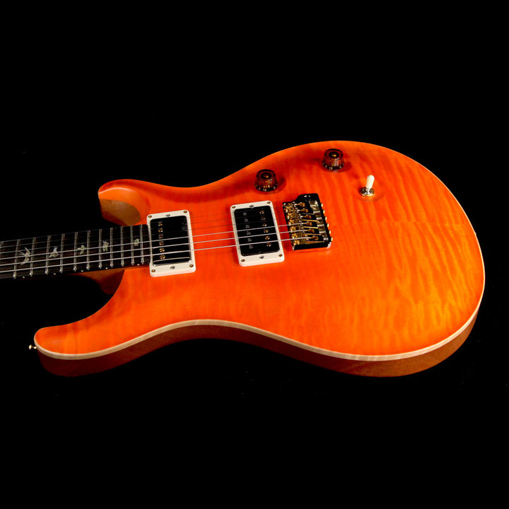 Used 2016 Paul Reed Smith Wood Library Custom 24 Fatback Electric Guitar Satin Koi Orange