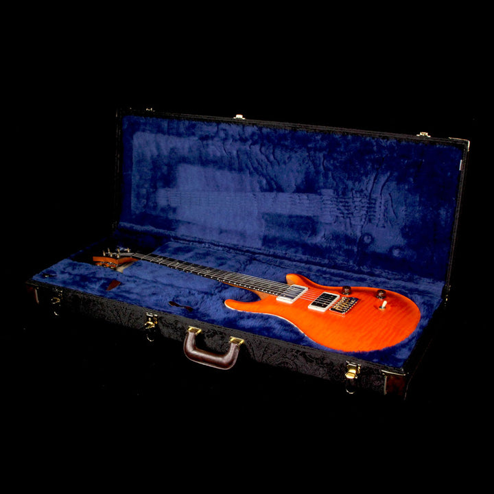 Used 2016 Paul Reed Smith Wood Library Custom 24 Fatback Electric Guitar Satin Koi Orange