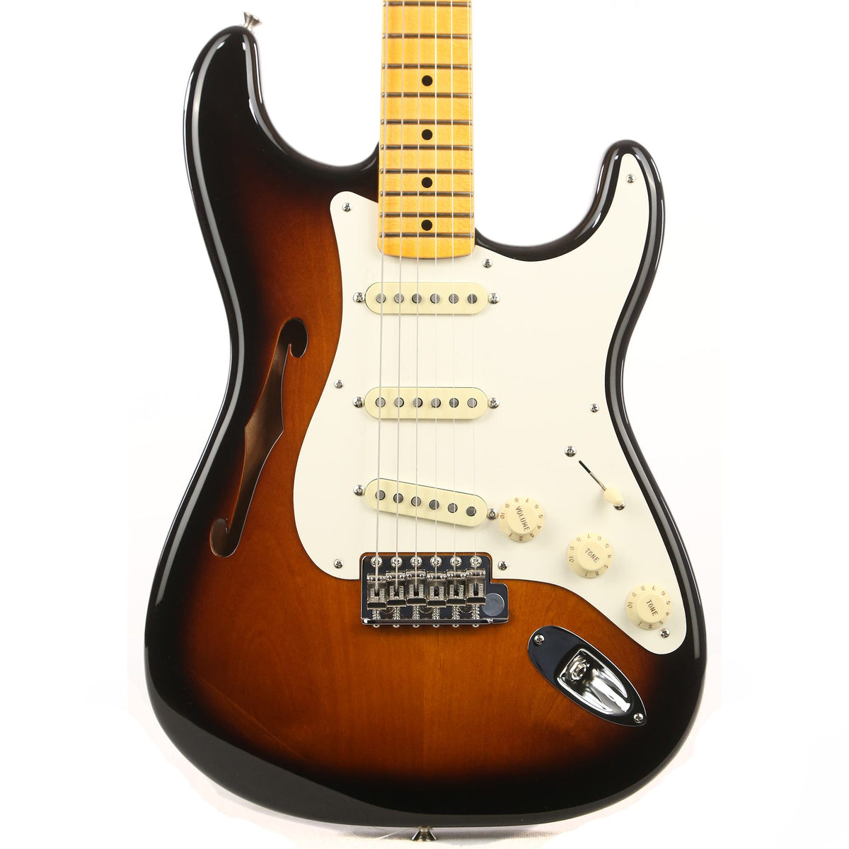 Fender Artist Series Eric Johnson Signature Stratocaster Thinline 2-Tone Sunburst — 1
