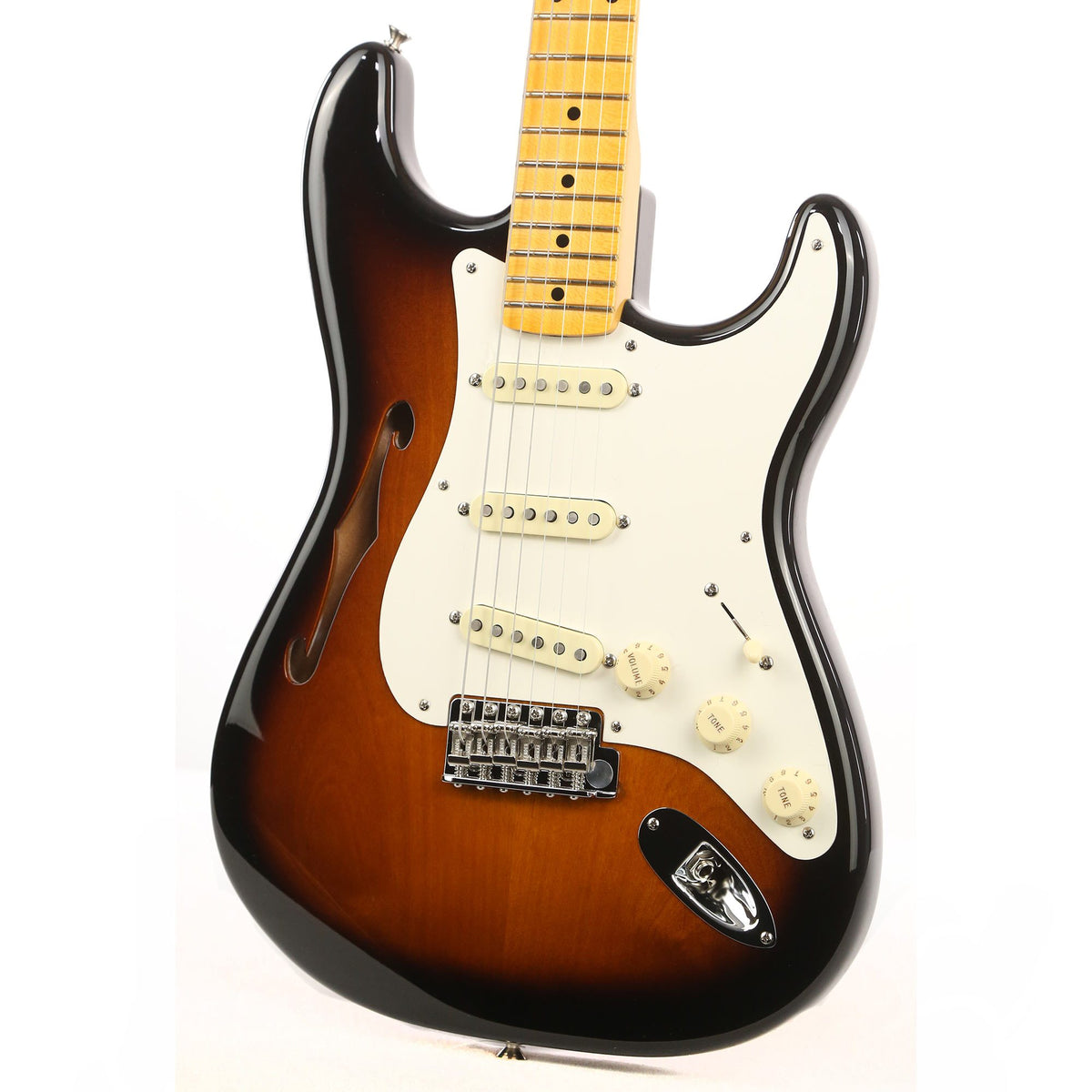 Fender Artist Series Eric Johnson Signature Stratocaster Thinline 2-Tone Sunburst — 5