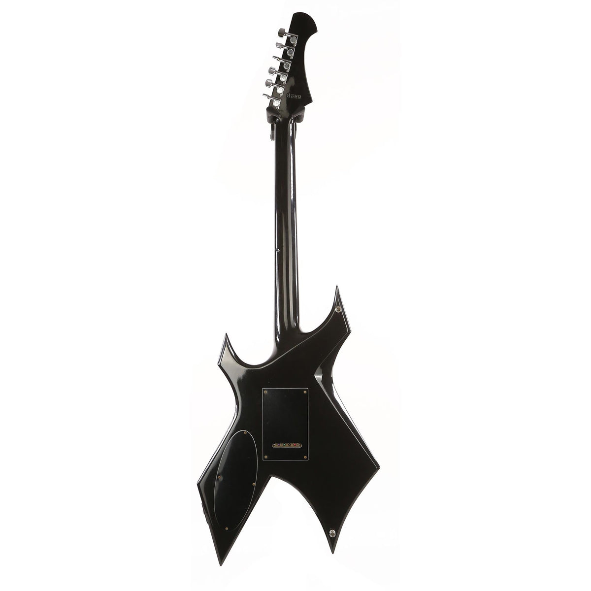B.C. Rich USA Warlock Black with White Binding — 3
