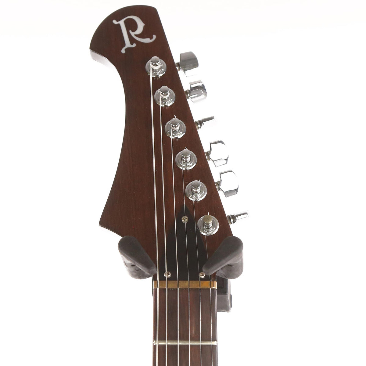 B.C. Rich USA Warlock Black with White Binding — 4
