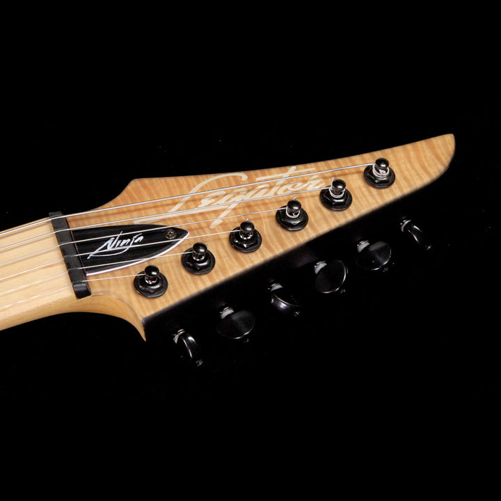 Legator Jon Donais Signature Ninja R-300 Electric Guitar Black Satin Flame Maple