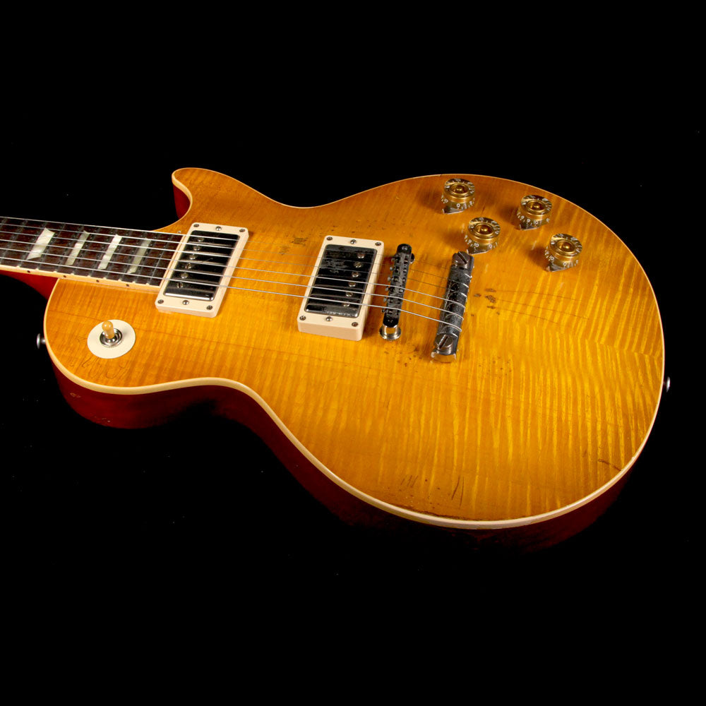 Used 2012 Gibson Custom Shop Paul Kossoff '59 Les Paul Aged Electric Guitar Green Lemon — 5