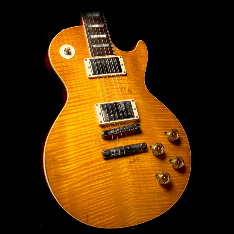 Used 2012 Gibson Custom Shop Paul Kossoff '59 Les Paul Aged Electric Guitar Green Lemon — 1