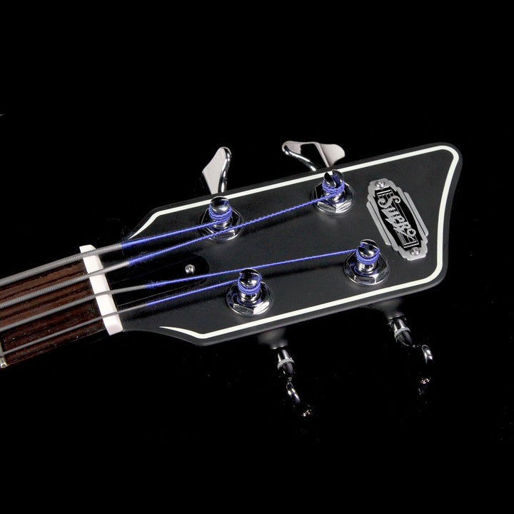 Used 2017 Supro Huntington III Electric Bass Guitar Transparent Blue