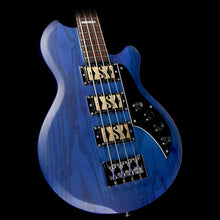 Used 2017 Supro Huntington III Electric Bass Guitar Transparent Blue