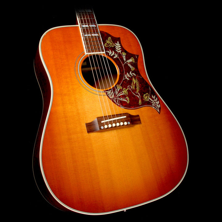Used 2015 Gibson Montana Hummingbird Acoustic Guitar Cherry Sunburst