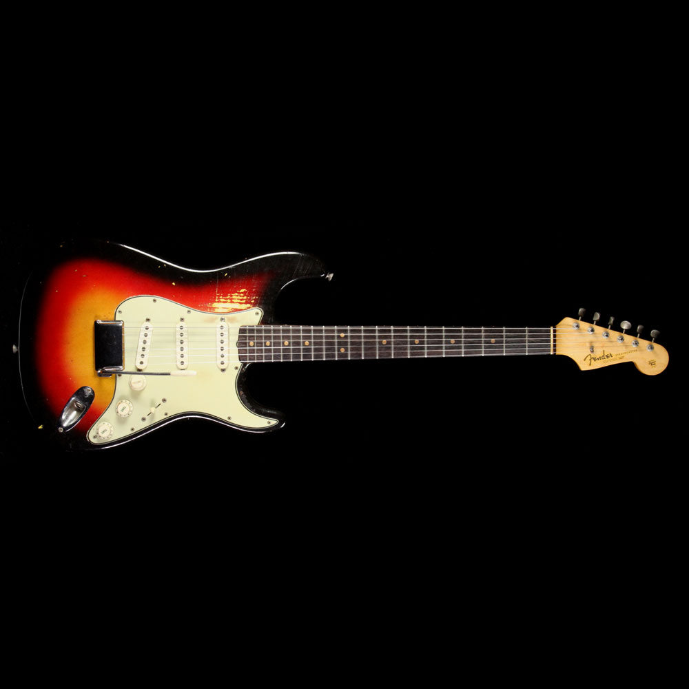 Used 1963 Fender Stratocaster Electric Guitar 3-Tone Sunburst — 2