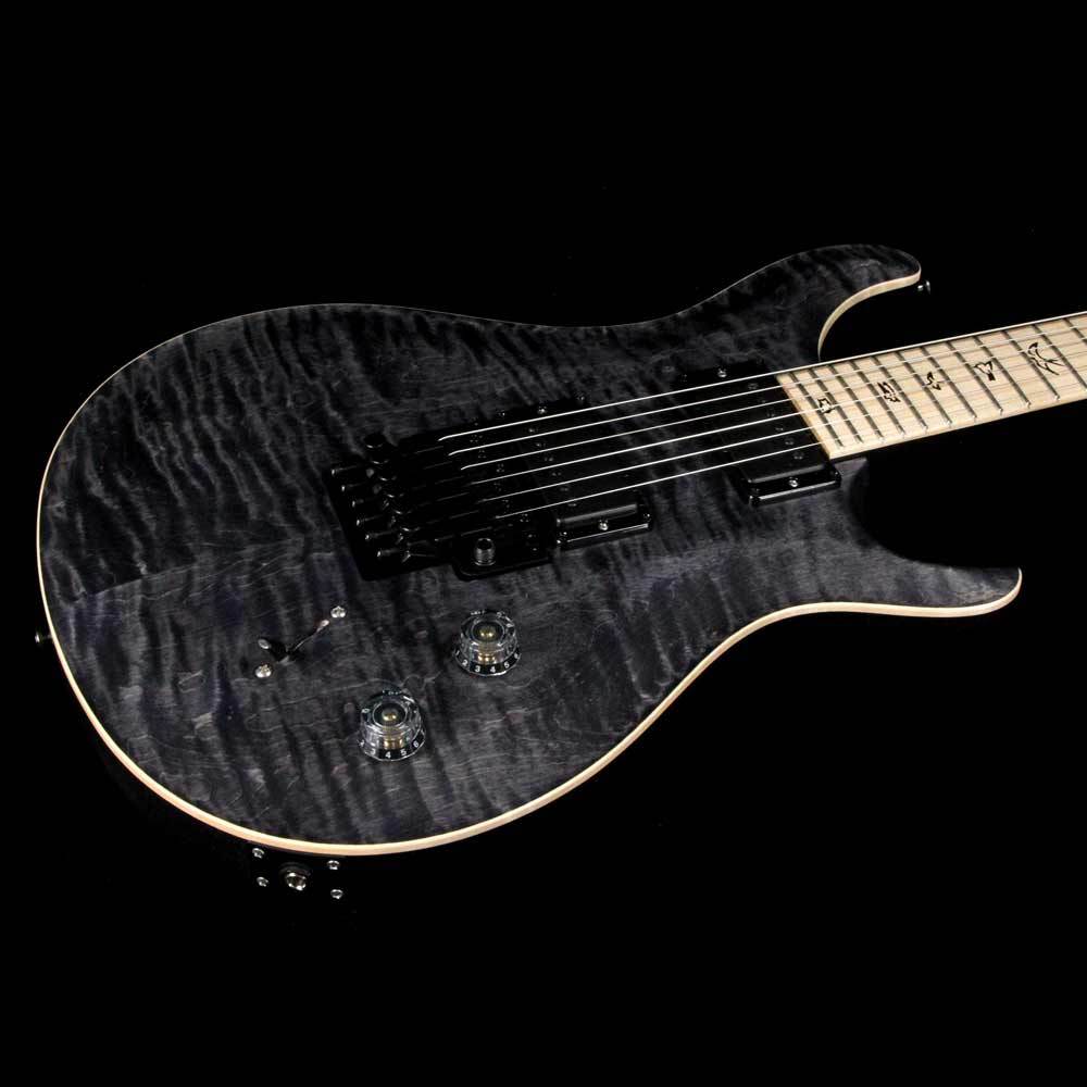 PRS DW CE 24 Floyd Dustie Waring Signature Grey Black Satin — 7