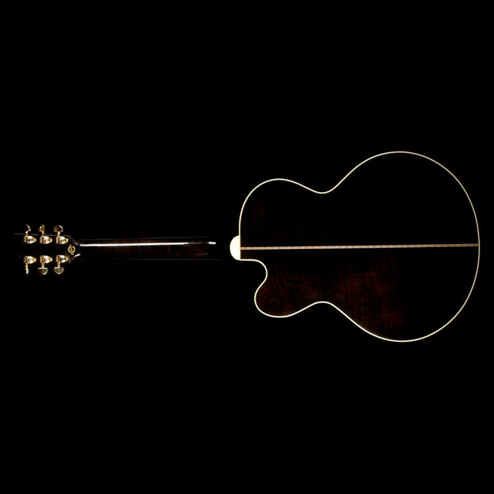 Used 2015 Gibson J-185 EC Hi-Performance Acoustic Guitar Trans Black