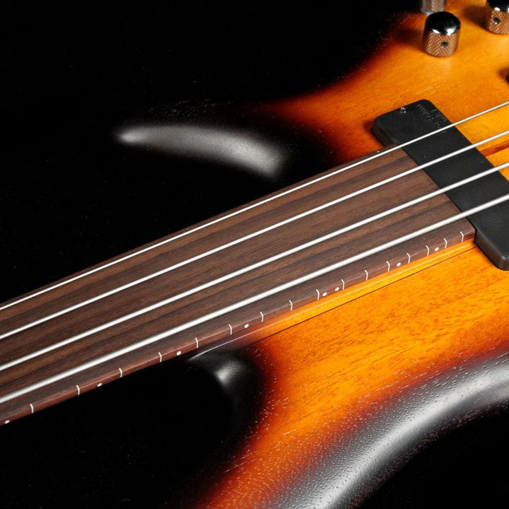 Ibanez Bass Workshop SRF700BBF 4-String Fretless Bass Guitar Brown Burst Flat