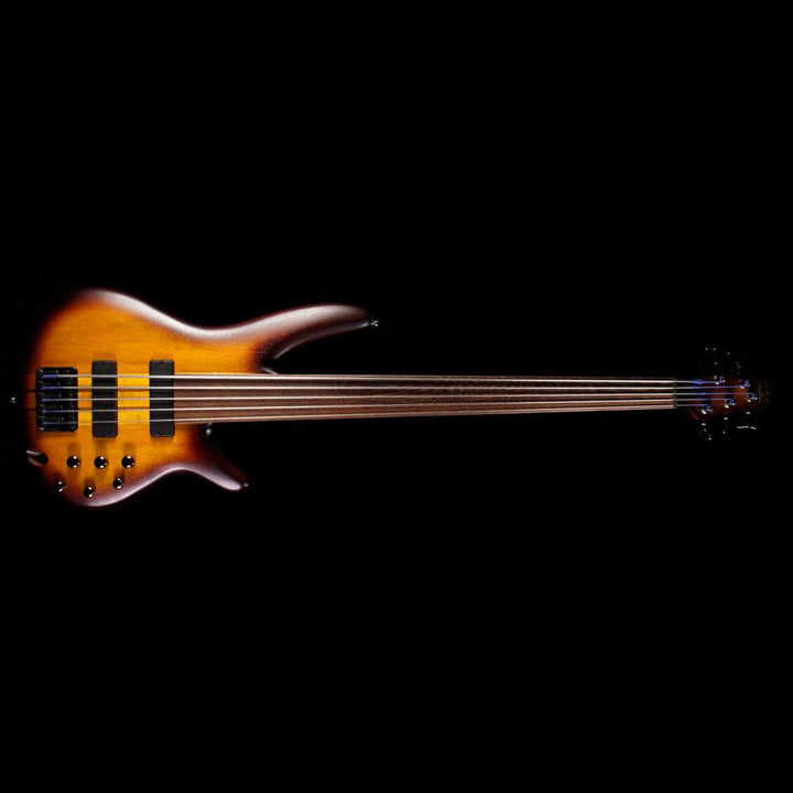 Ibanez Bass Workshop SRF705BBF 5-String Fretless Bass Guitar Brown Burst Flat