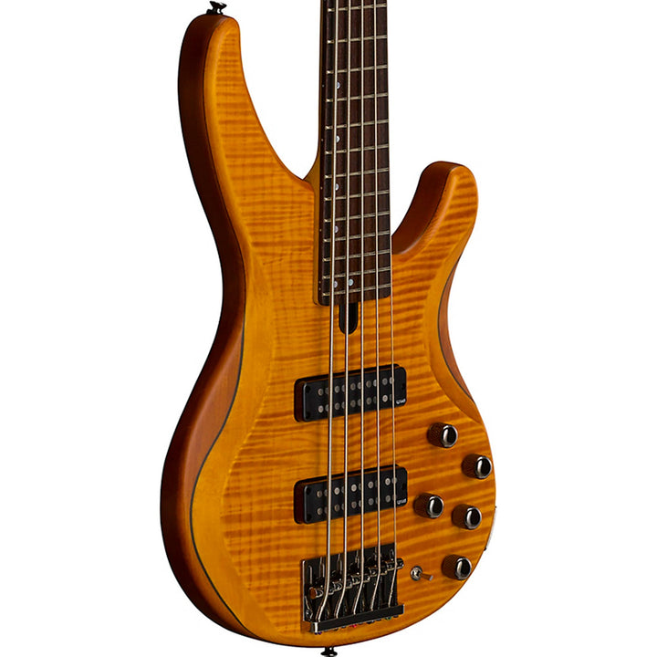 Yamaha TRBX605FM 5-String Electric Bass Guitar Matte Amber