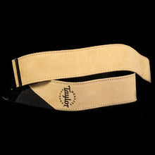 Taylor Suede/Poly Logo Guitar Strap Tan
