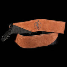 Taylor Suede/Poly Logo Guitar Strap Brown
