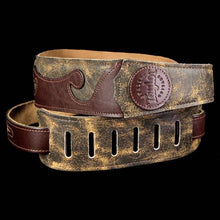 Taylor Wave Applique Acoustic Guitar Strap Dark Brown