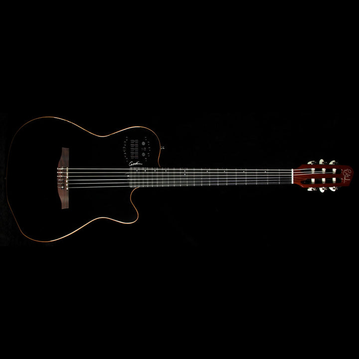 Used Godin ACS-SA Slim Nylon Electric Guitar Black Pearl