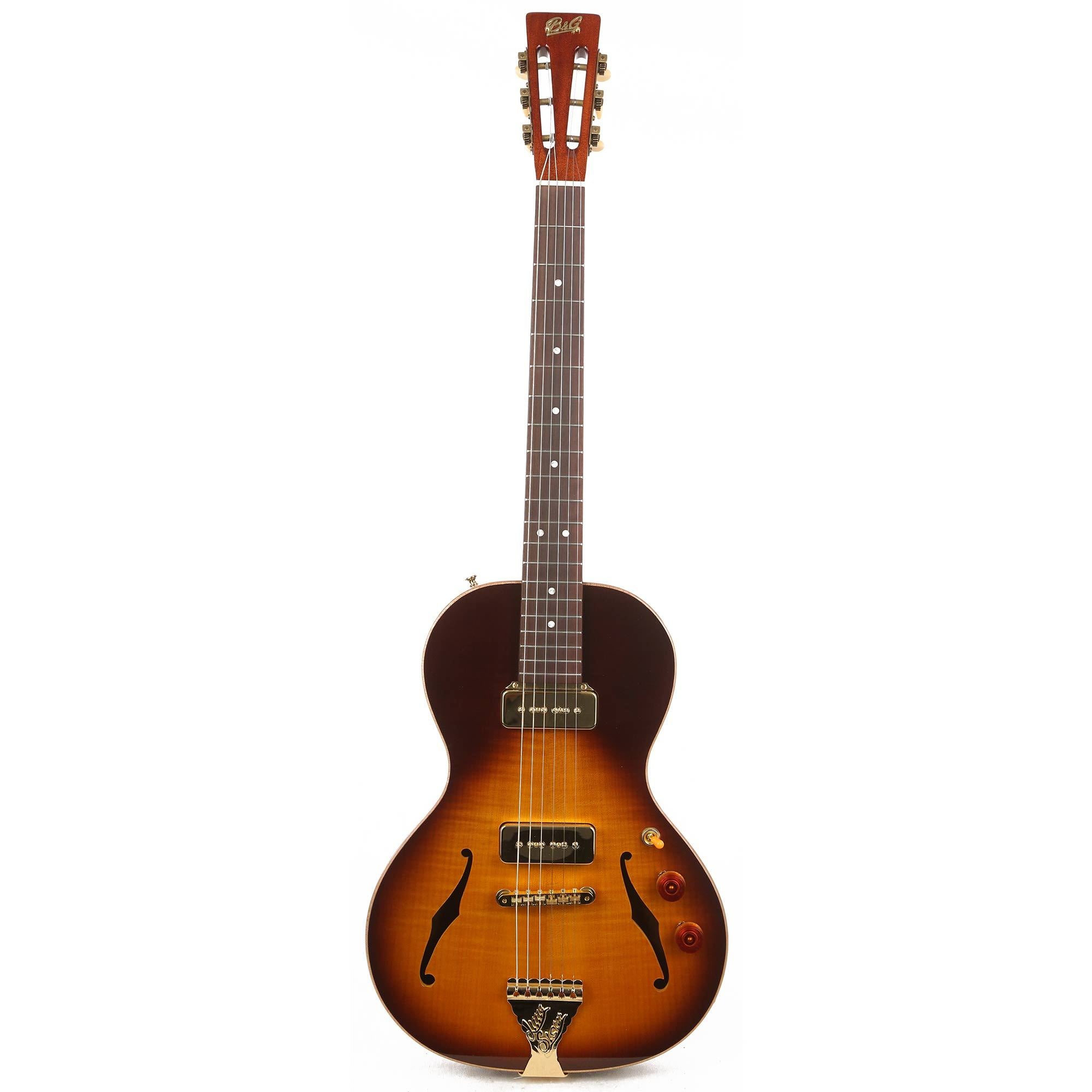 B&G Guitars Little Sister Crossroads Non-Cutaway Tobacco Burst