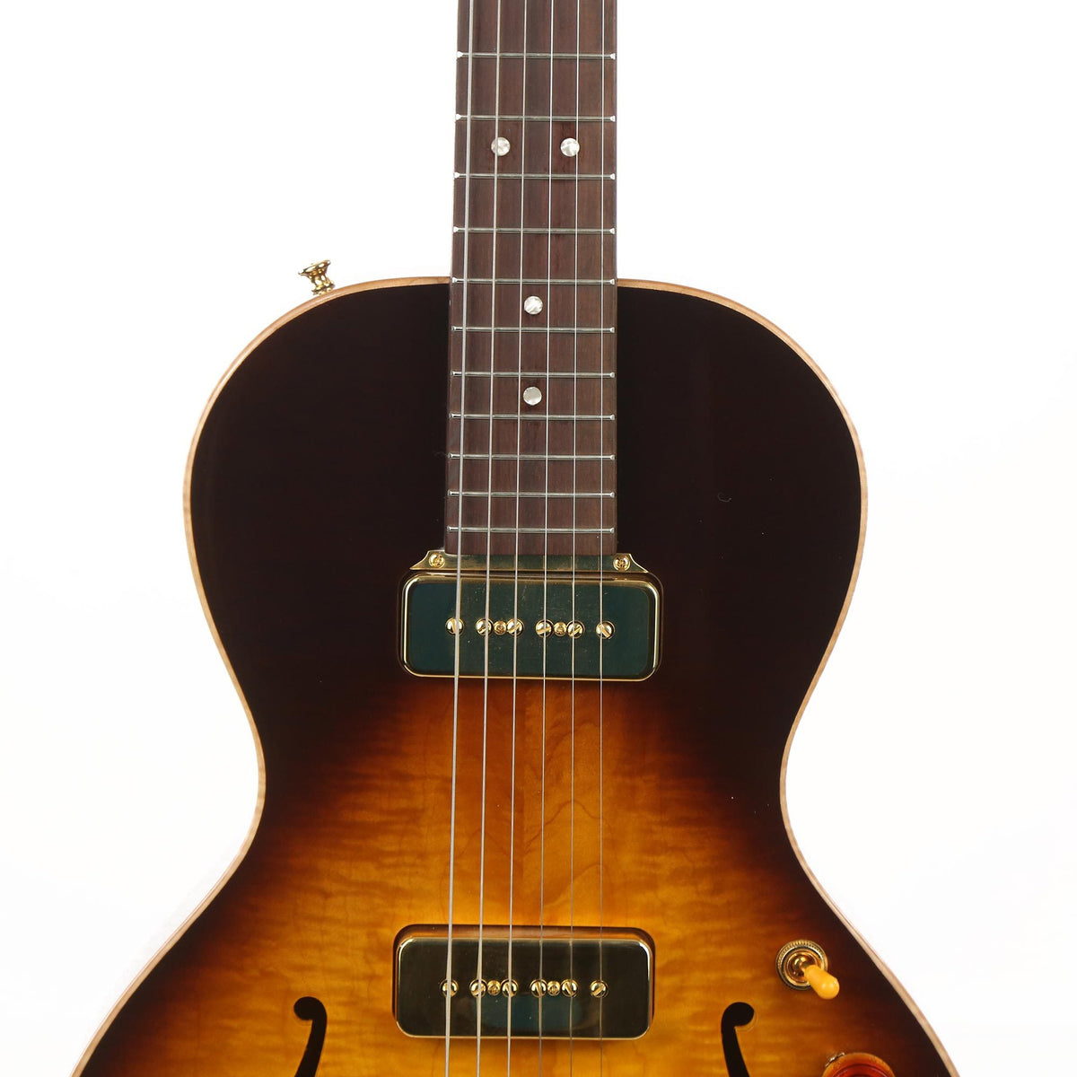 B&G Guitars Little Sister Crossroads P-90 Tobacco Burst — 7
