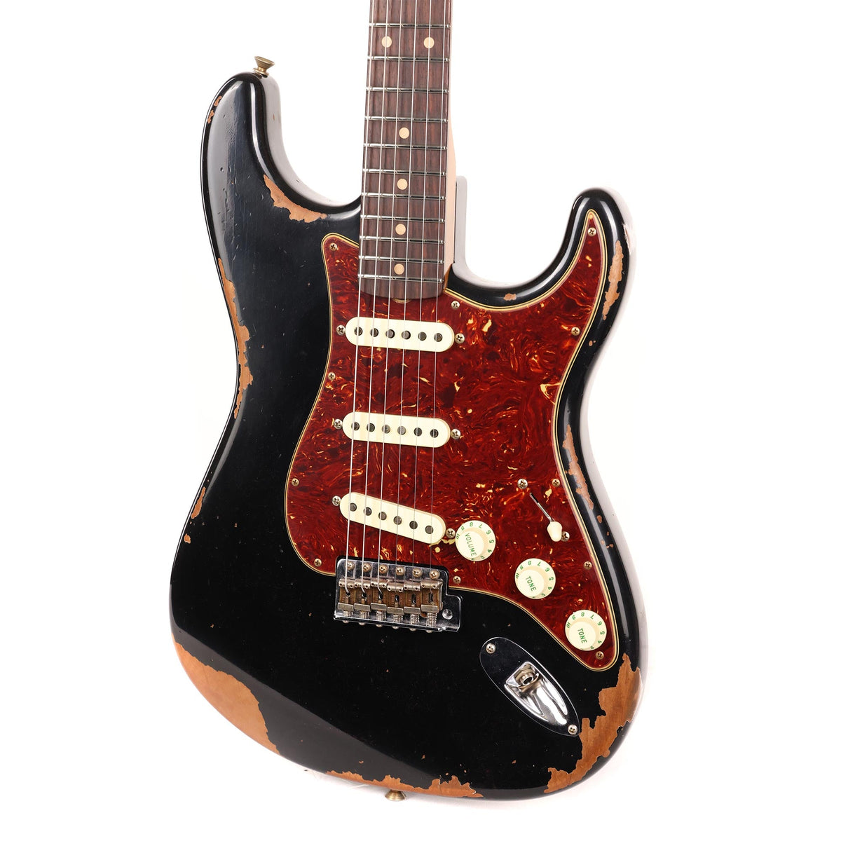 Fender Custom Shop 1962 Roasted Alder Stratocaster Heavy Relic Black — 6